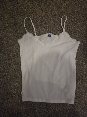 Women's Lace-Trim White Camisole
